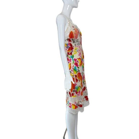 DIOR by JOHN GALLIANO 2006 Vintage Silk Lace Floral Midi Dress - Picture 5 of 11